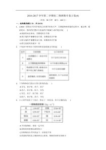 江苏省苏州市2016-2017学年第二学期初二物理期中复习卷（4）及答案