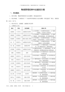 物流优势专业建设方案(518)2