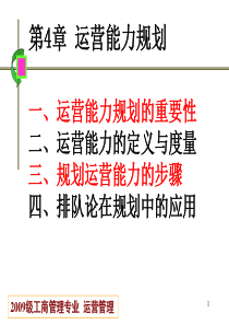 第4章运营能力规划