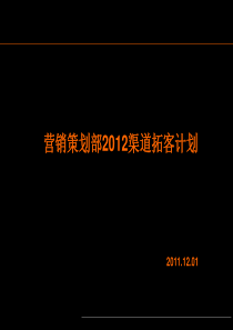 XXXXXX项目渠道拓客计划