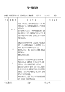 XXXX内部审核(装饰项目部)