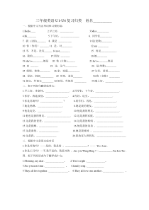 3A U1-U4词句重点复习提高题