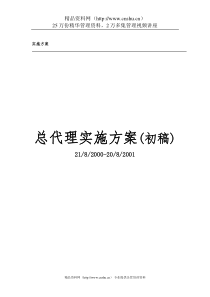 联通公司总代理运营方案（DOC 15页）