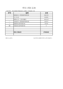 物流大厦预算书(第二版)