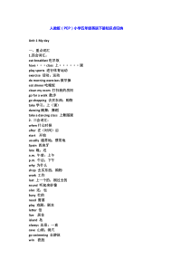 人教版小学五年级英语下册知识点归纳