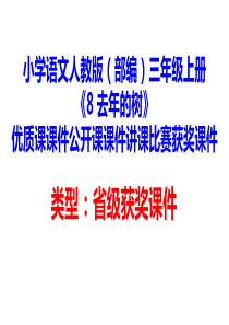 小学语文人教版(部编)三年级上册《8-去年的树》优质课课件公开课课件讲课比赛获奖课件D048