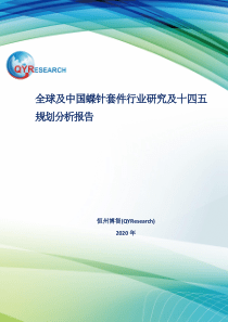 全球及中国蝶针套件行业研究及十四五规划分析报告