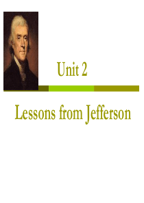 大学英语精读第二册-Unit2-Lessons-from-Jefferson单词