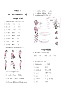 Unit2 Whats the matter, Mike测试题及答案A卷