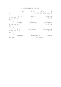 小学语文第六册课文目录【北师大版】