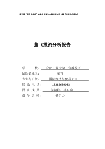 投资分析报告