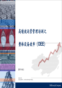 麦肯锡--高绩效运营管理培训之--整体设备效率--很好