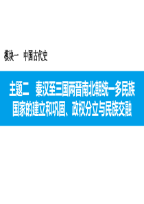 广东省2021年中考历史-模块一-中国古代史主题二-秦汉至三国两晋南北朝统一多民族(18张PPT)