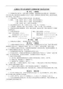 五年级数学上册各单元知识点归纳