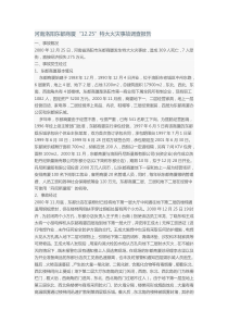 河南洛阳东都商厦“12.25”特大火灾事故调查报告