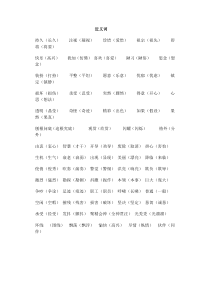 苏教版三年级语文上册近义词、反义词