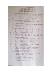 三年级下册语文第6单元练习题