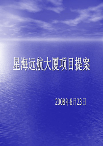 X年合肥市星海远航大厦项目提案