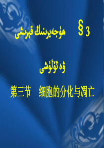 高一生物《细胞凋亡与衰老》教学课件---维语