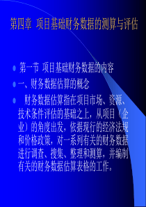 [财务管理]项目基础财务数据的测算与评估(PPT 64页)