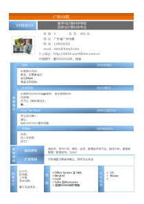 Powerpoint设计的求职简历PPT模板