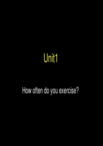 How-often-do-you-exercise-练习题