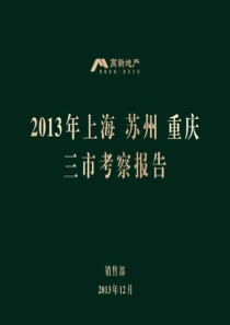 、重庆三市高档项目产品整体考察报告171P