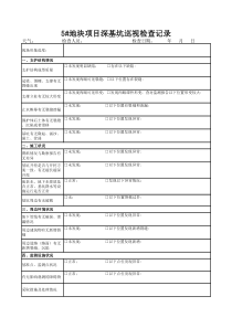 深基坑巡视检查记录表
