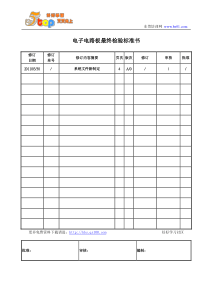 电子电路板最终检验标准书