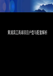 上海陆家嘴黄浦滨江高端项目户型与配套解析_130PPT_XXXX