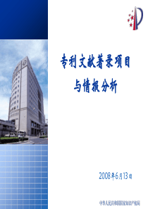 专利文献著录项目及情报分析(ppt 56) 