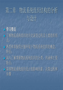 第二章物流系统组织结构的分析与设计赵东杰