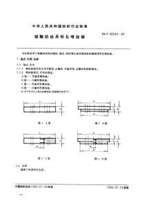 FZT 92043-1995 熔融纺丝异形孔喷丝板