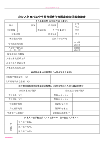 大学生应征入伍学费补偿申请表.doc