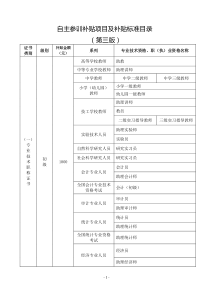 东莞市学历自主培训项目与标准补贴