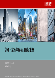 中原合肥京冠紫玉华府项目竞标报告