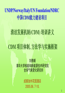 中国CDM能力建设项目