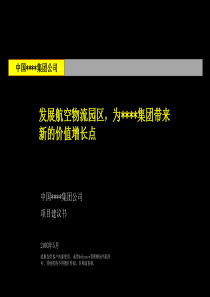 中国XXXX集团公司项目建议书(ppt33)(1)