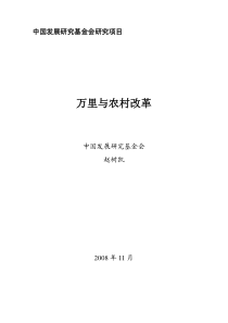 中国发展研究基金会研究项目