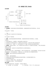 高二物理复习第三讲电场