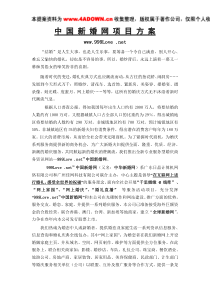 中国新婚网项目方案