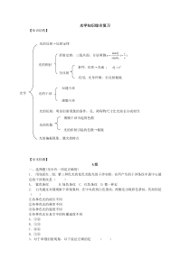 光学知识综合复习