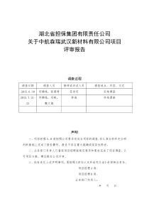 中航森瑞项目评审报告(定)（DOC43页）