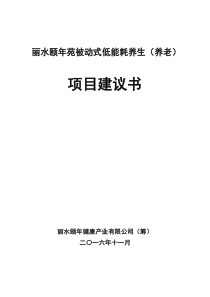 丽水颐年苑项目建议书(128)(1)