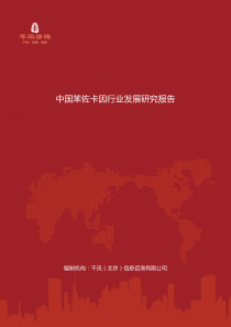 中国苯佐卡因行业发展研究报告