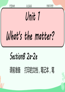 Unit-1-What’s-the-matter-Section-B-2a-2b