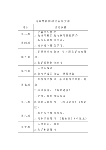 电钢琴社团活动内容安排