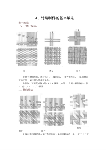 4、竹编制作的基本编法