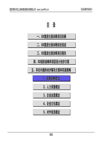 全面诊断咨询项目报告(第三部分)