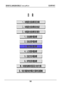 全面诊断咨询项目报告(第二部分)